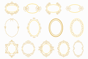 Oval Ornamental Frame Vector Bundle, a Decorative Illustration by Kusumaillustration (Thumbnail 13 of 16)