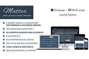 Matter-Multipurpose Joomla Template