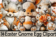 Watercolor Easter Animals Clipart Bu, an Illustration by SVGArt (Thumbnail 1 of 7)