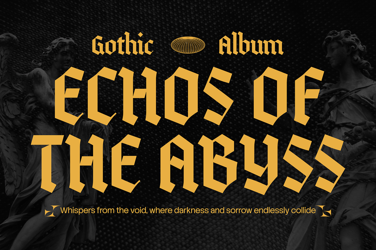 Quitestar – Modern Blackletter, a Blackletter Font by Typia Nesia (Photo 10 of 12)
