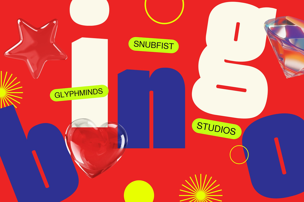 Snubfist Display Typeface, a Sans Serif Font by Glyphminds Studios (Photo 4 of 11)