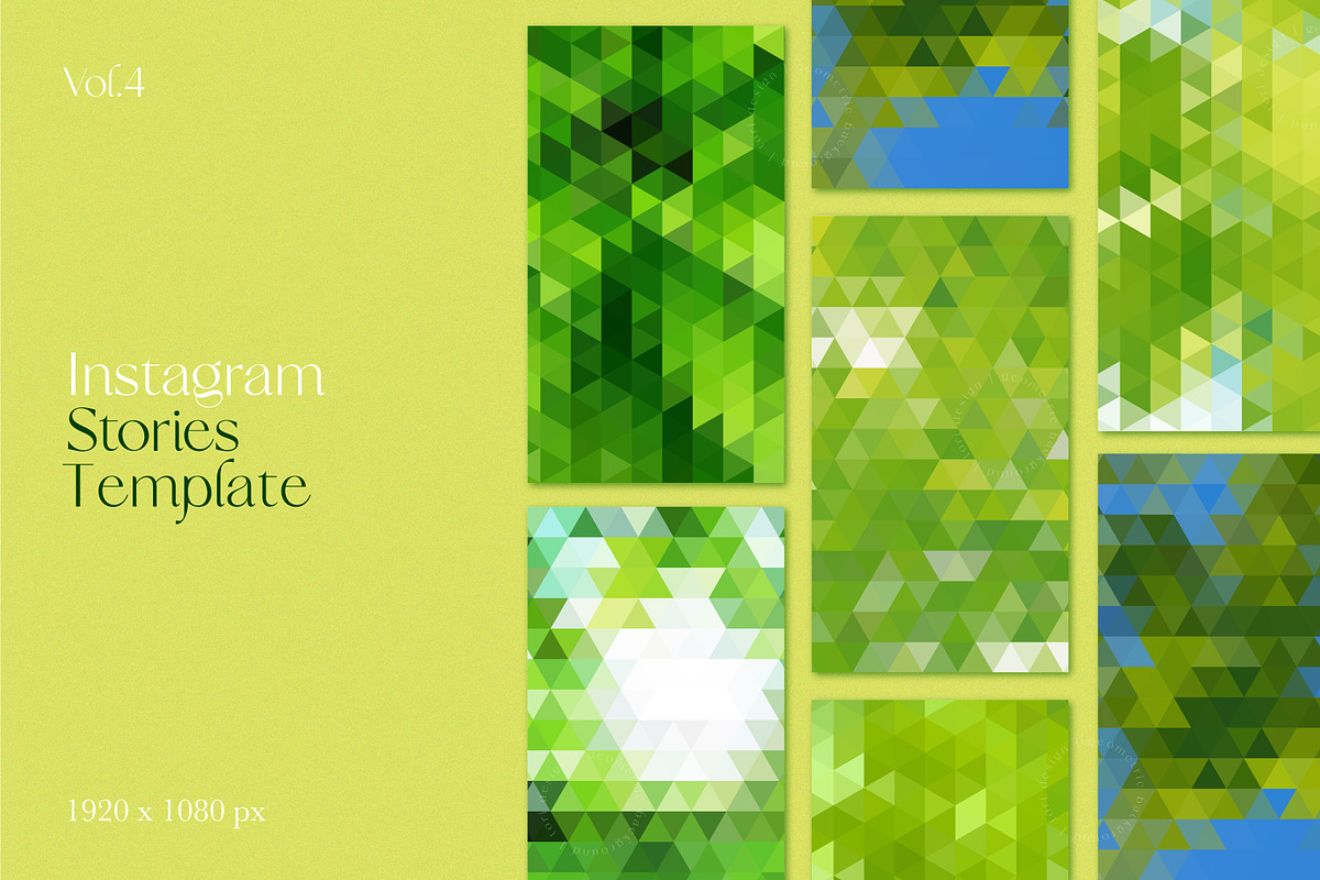 Nature Background Geometric Set preview 3