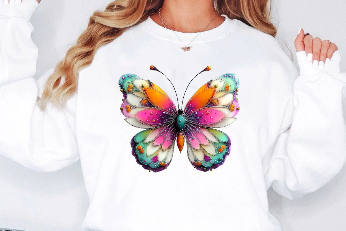 Watercolor Spring Butterfly Clipart, an Illustration by Designworld (Photo 4 of 7)