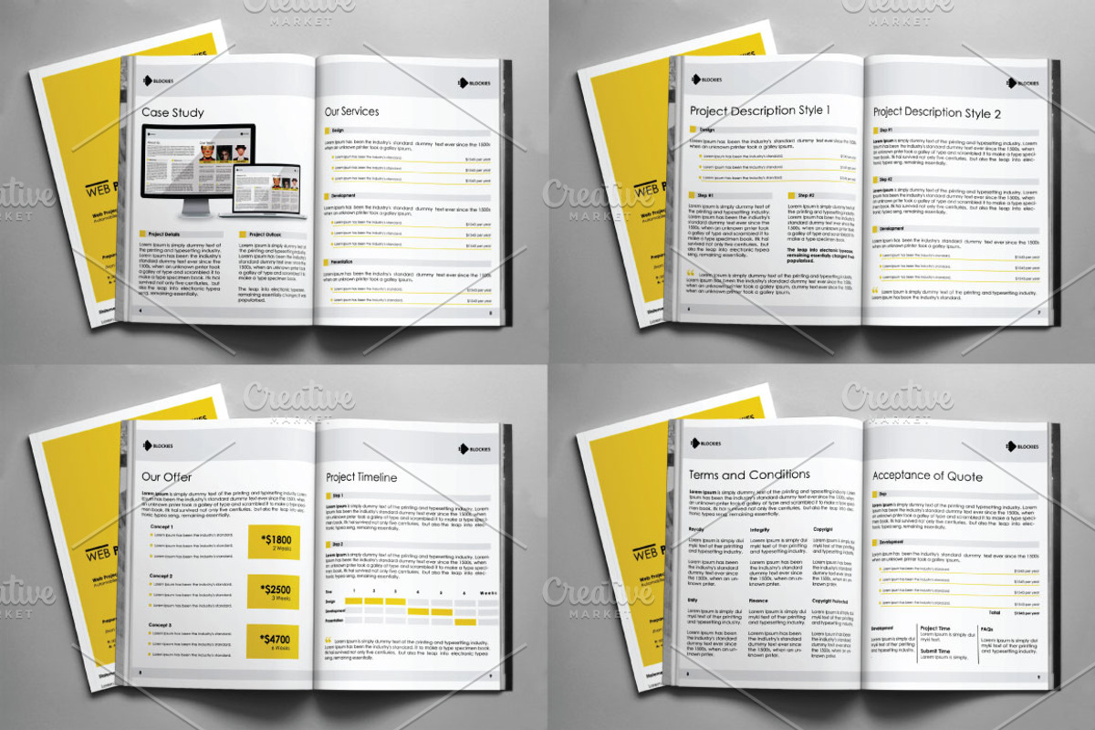 Web Proposal & Annual Report 42% Off, a Stationery Template by Pentaclay (Photo 2 of 5)