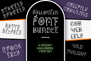 6 Spooky Halloween Fonts Bundle Set, a Serif Font by Dancing with Ink (Thumbnail 1 of 13)