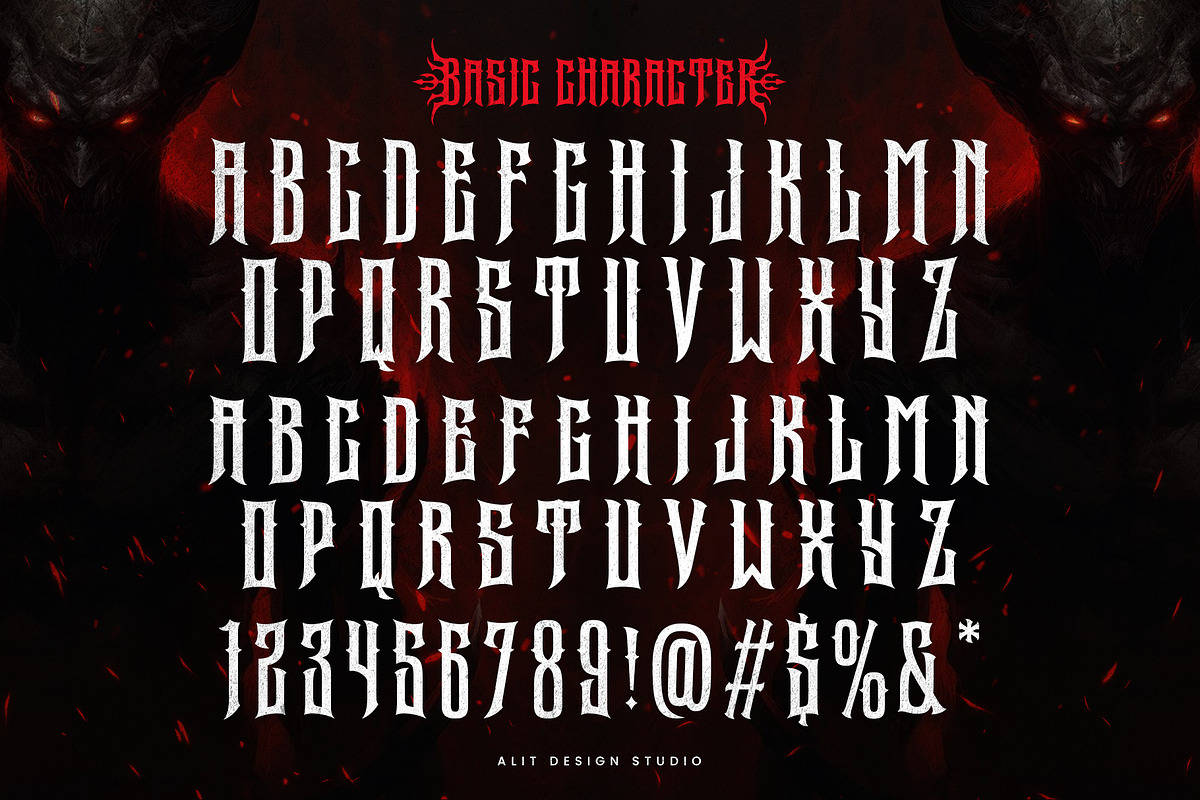 Darkson Typeface, a Blackletter Font by alit design (Photo 4 of 20)