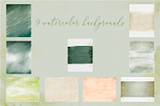 Watercolor and GOLD nature, an Illustration by HmarkaShop (Thumbnail 4 of 4)