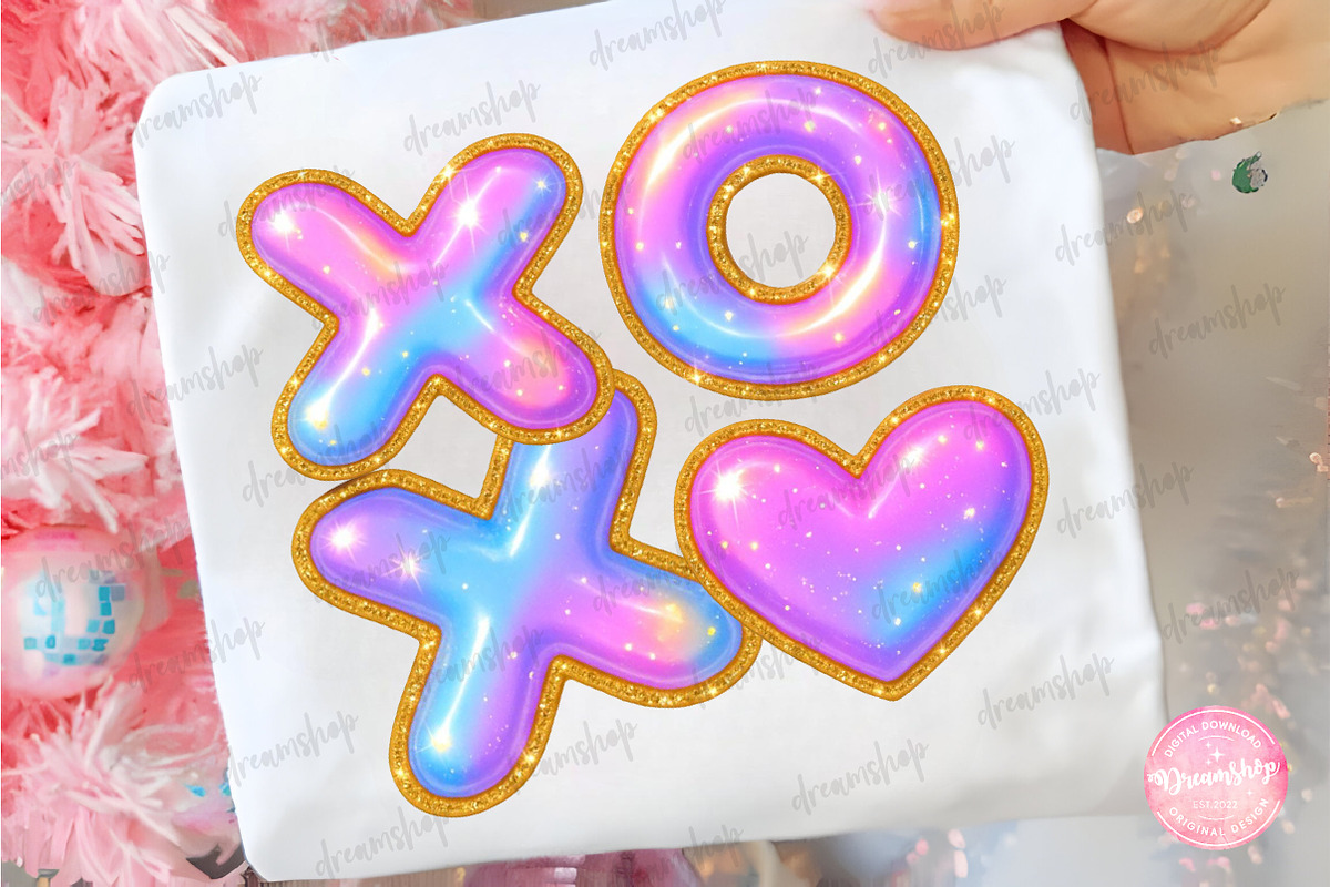 Iridescent Valentine XOXO Coquette, an Illustration by CreationArt (Photo 1 of 6)