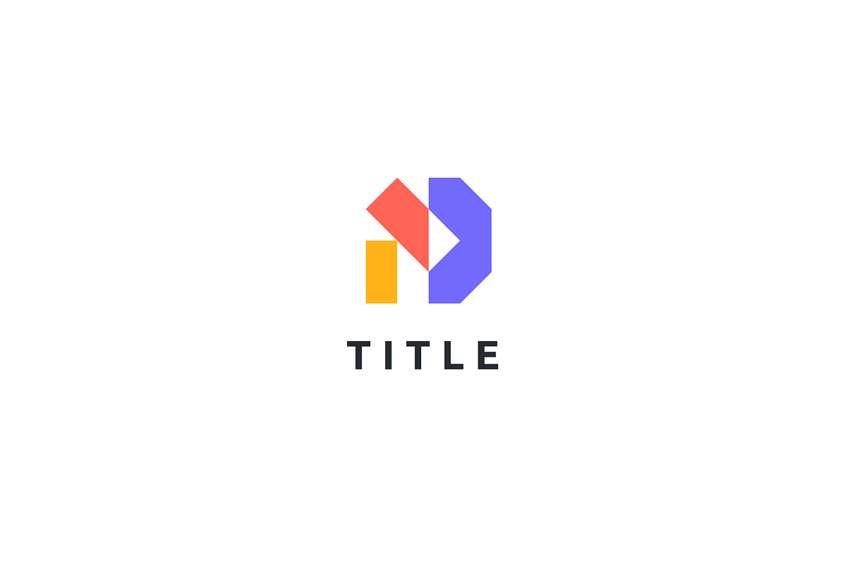 D Fun Playful Technology Logo, a Branding & Logo Template by baqoos