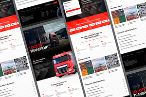 Logistic Industrial Landing Page