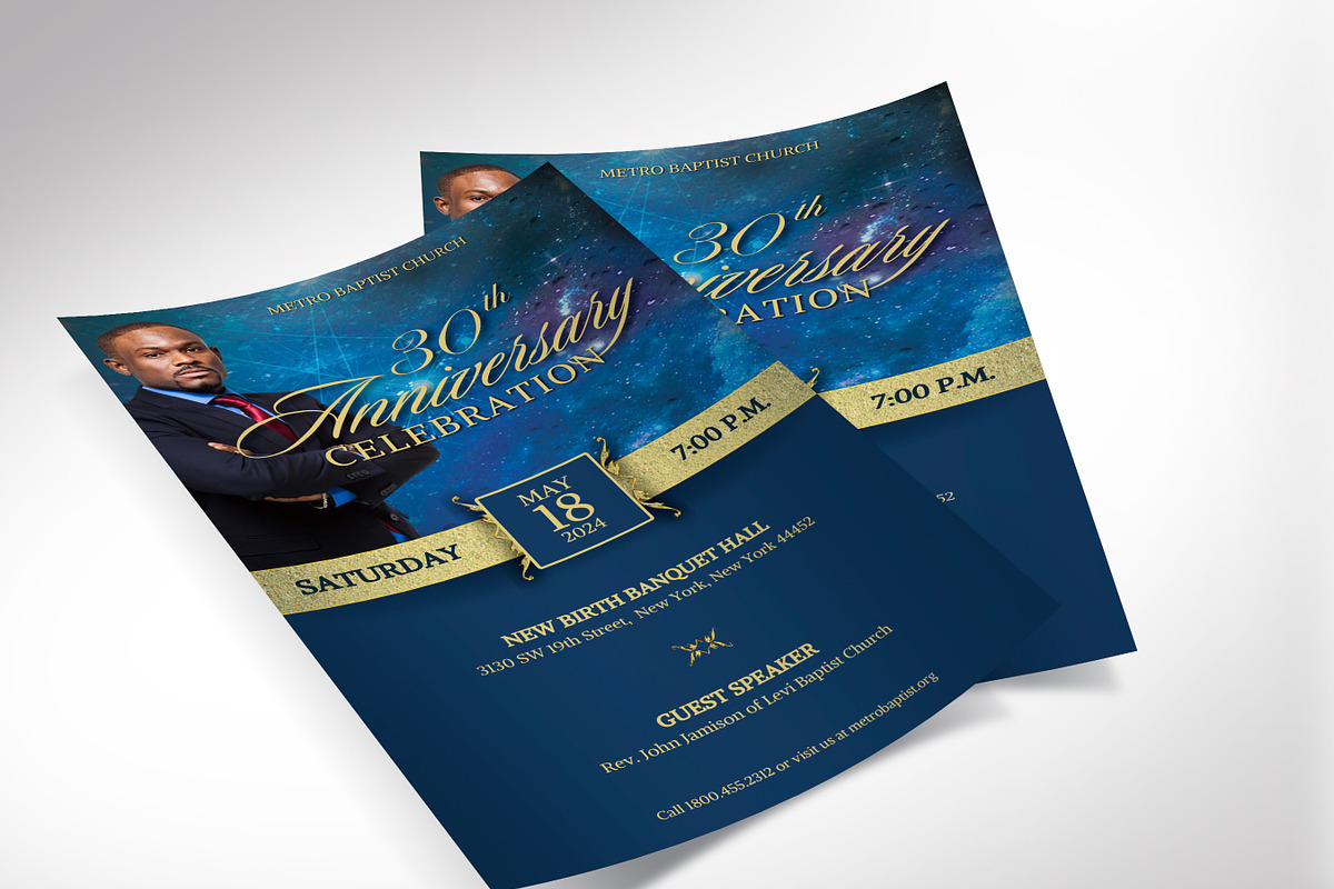 Church Anniversary Banquet Flyer preview 8