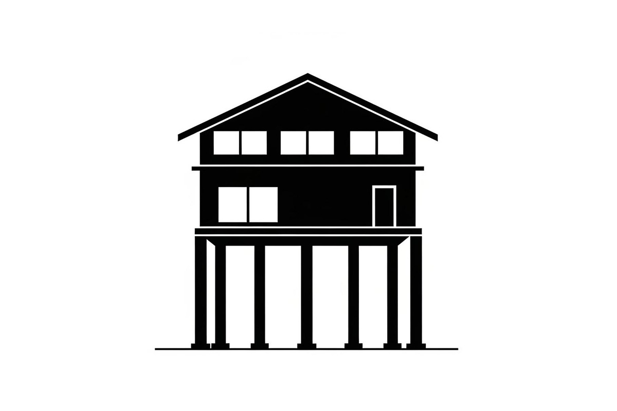 50 Flooded Home Silhouette Bundle, an Illustration by Designs_River (Photo 28 of 51)