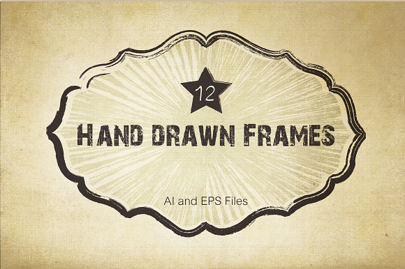 Vector Hand Drawn Frames preview 2
