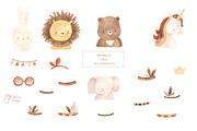 BOHO NURSERY clipart. Watercolor, an Animal Illustration by OlliArtDesign (Thumbnail 5 of 11)