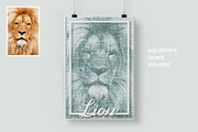 Stamp portrait Photoshop Action, an Action Add-On by Voleshads (Thumbnail 3 of 7)