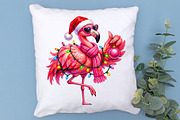 Pink Flamingo Christmas PNG Design, an Object Graphic by Zahyl Studio (Thumbnail 7 of 7)