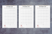 2025 Wall Calendar Minimal Grid, a Stationery Template by Boris Cupac (Thumbnail 5 of 5)