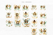 Fairy Garden Clipart, 134 PNG, a Decorative Illustration by EllyandLima (Thumbnail 3 of 10)