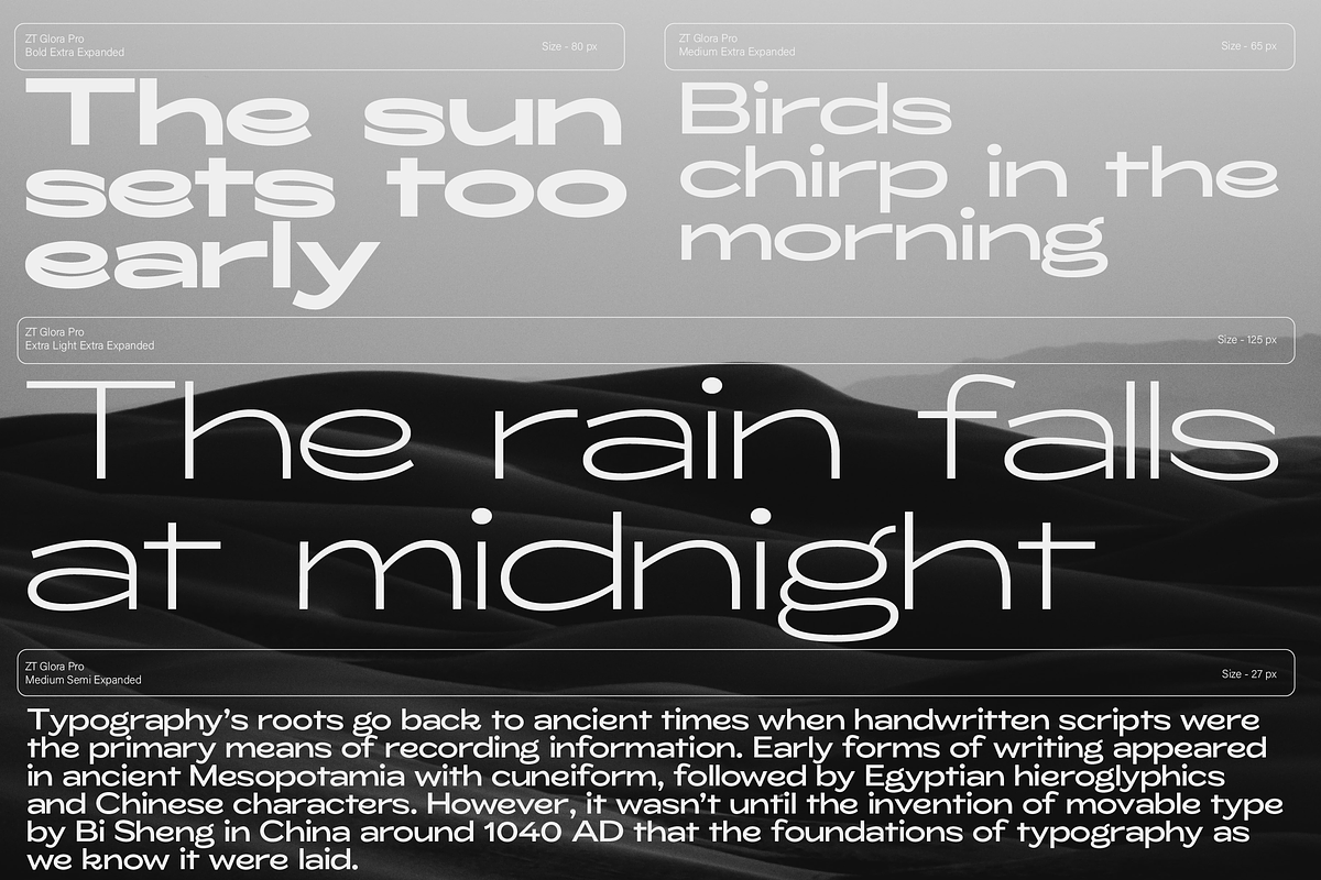 ZT Glora Pro - Variable / 56 Fonts, a Sans Serif Font by zelow type (Photo 14 of 15)