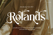 Rolands || Modern Stylish Serif Font, a Serif Font by Idea Studio (Thumbnail 1 of 10)