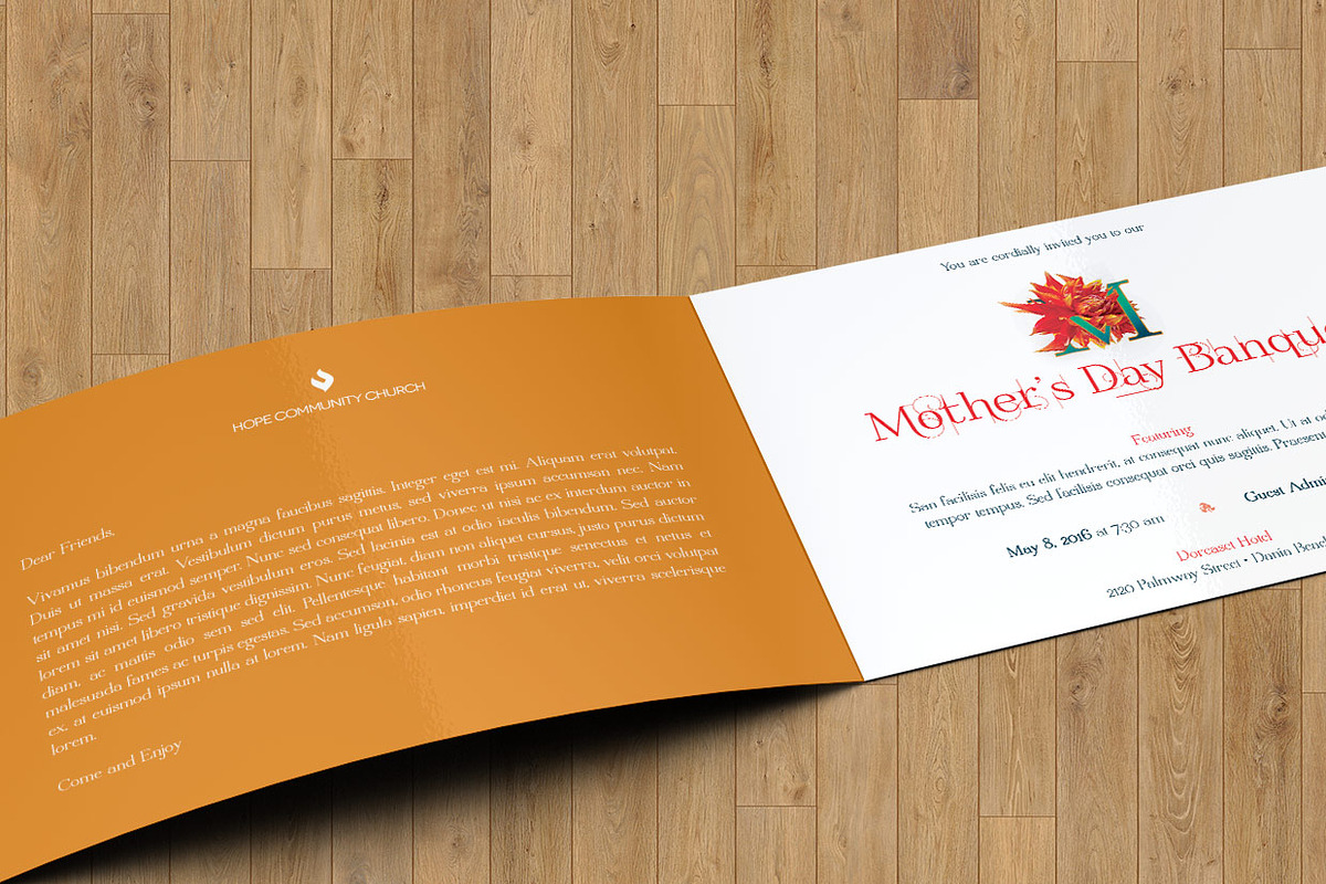 Mothers Day Banquet Invitation, a Templates & Theme by Godserv Designs (Photo 2 of 4)