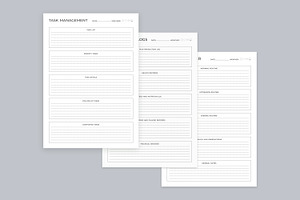 Generic Planning Pages Set V-19