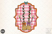 Halloween Witch Broom Hand-Drawn Fra, an Illustration by Libby Wishes (Thumbnail 1 of 6)