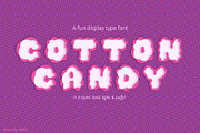 Fun Bubble Display Font Cotton Candy, a Sans Serif Font by Porter Fig (Thumbnail 1 of 4)