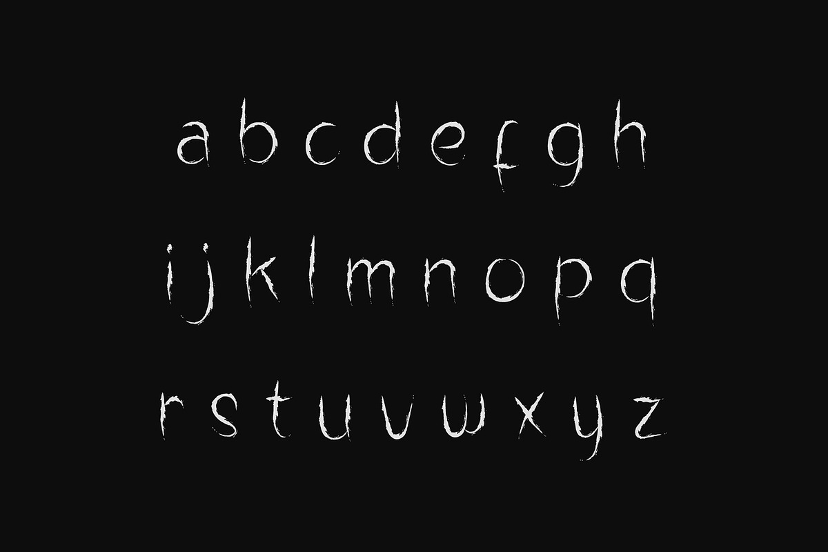Alonely thorny Brush Font, a Font by Dicubit (Photo 9 of 10)