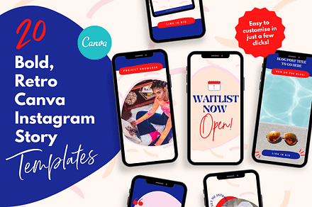 Bold Canva Instagram Story Templates