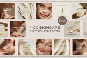 400 Skincare Instagram Templates, a Social Media Template by Instprofi | Studio Estimo