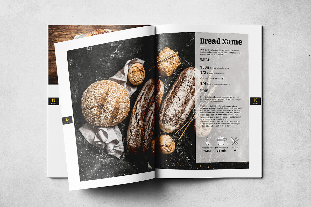 Cookbook Layout, a Print Template by Grkic Creative (Photo 9 of 15)