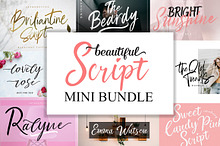 Beautiful Script Fonts Mini Bundle