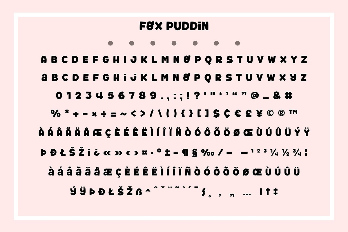Fox Puddin: 3 Font Styles, a Handwritten Font by Fox7 By Rattana (Photo 10 of 13)