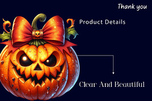 Nasty Pumpkin Clipart Halloween