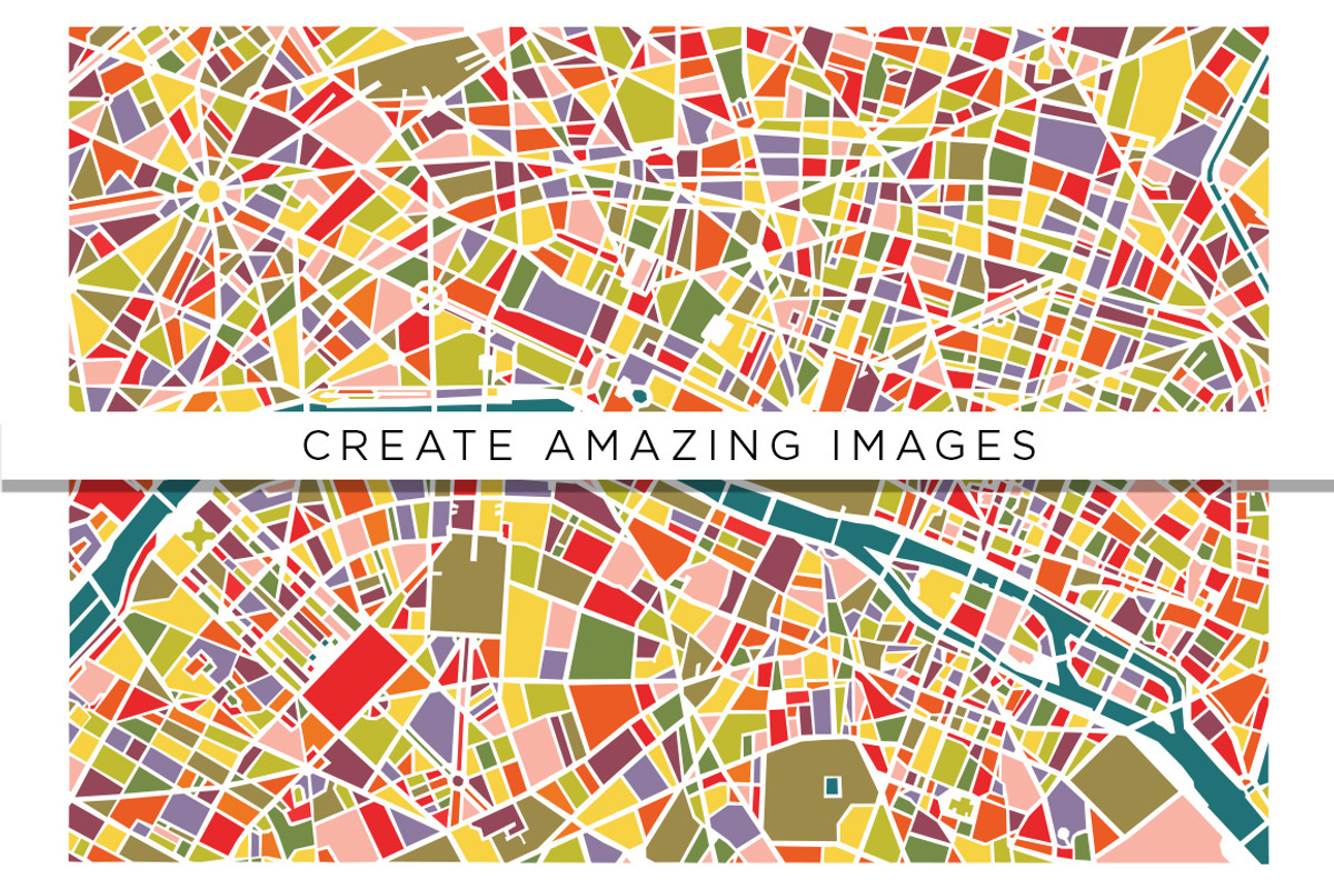 City Grid Maps, an Illustration by BlackBird Foundry (Photo 3 of 3)