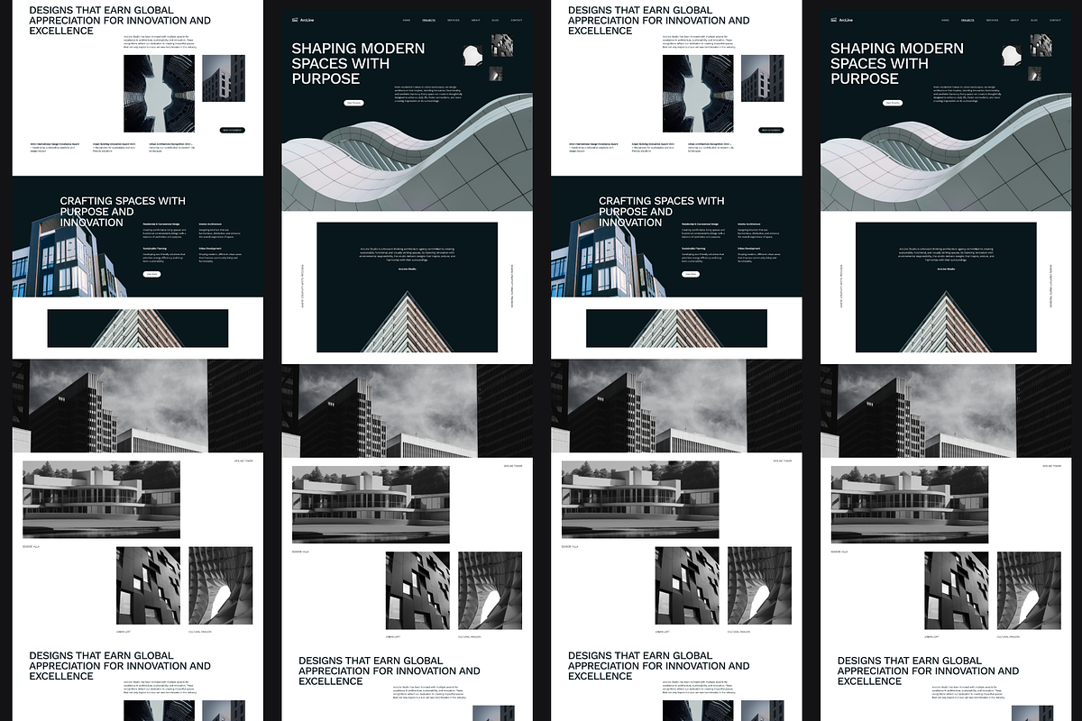 Figma Architecture Firm Landing Page, a Landing Page Template by Musara (Photo 4 of 6)