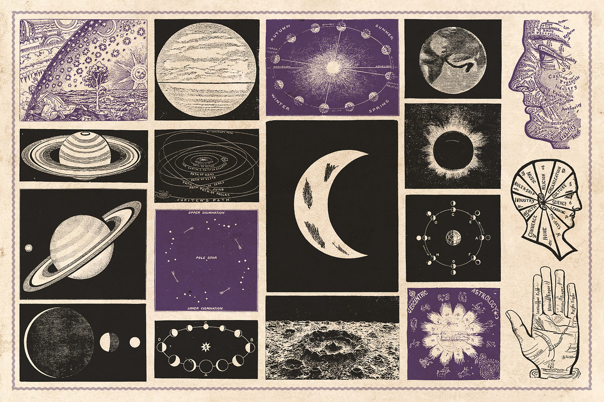 190 Vintage Astrology & Alchemy, an Illustration by Brigantine Designs (Photo 10 of 10)