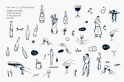 Wine vector Illustrations, a Food Illustration by dicreate (Thumbnail 3 of 8)