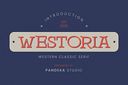 Westoria - Western Classic Serif, a Serif Font by Pandeka Studio (Thumbnail 1 of 9)