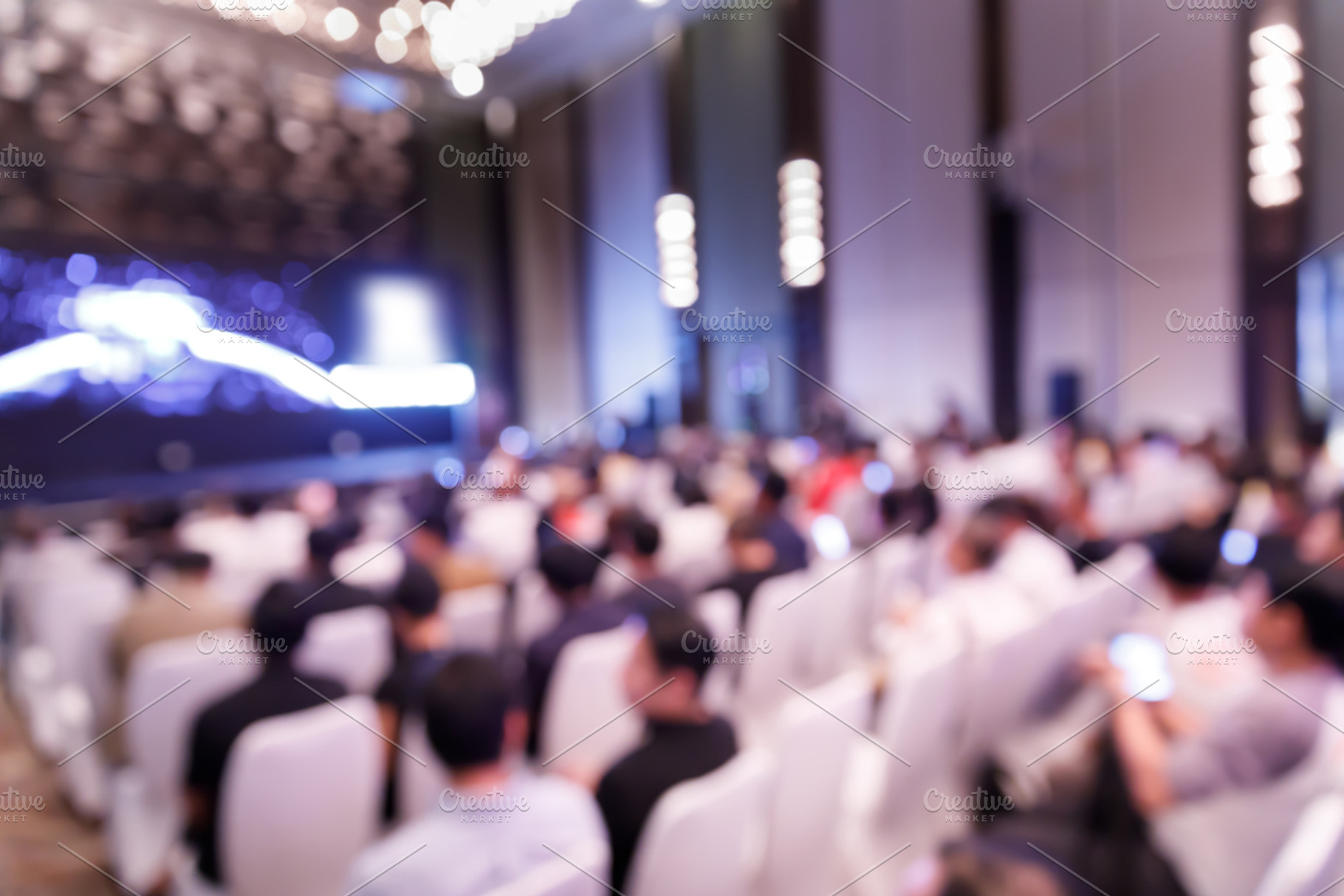 Blur audience in press conference ha, a Background Photo by Smith Chetanachan