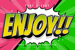 Enjoy Text Effect Comic Style