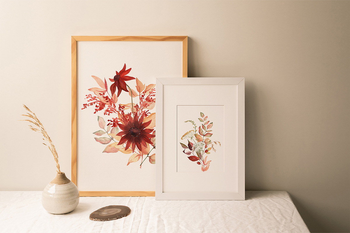 Autumn Air Delicate Fall Wildflowers, a Seasonal Illustration by Catch the Dream Art (Photo 2 of 14)