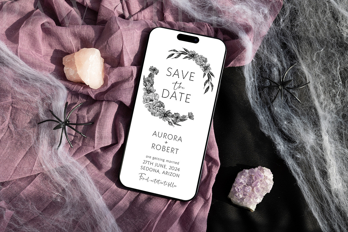 Halloween Device Mockup Phone fall, an iPhone Mockup by PawMockups (Photo 5 of 10)