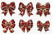 Glitter Christmas bow clipart, an Illustration by CreationArt (Thumbnail 5 of 5)