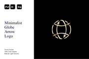 Minimalist Globe Arrow Logo, a Branding & Logo Template by Luxury Logos (Thumbnail 1 of 4)