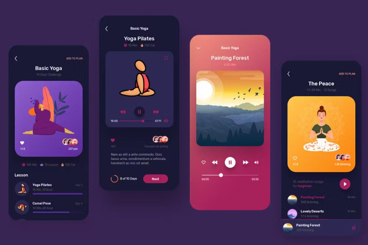 May - Yoga and Meditation Mobile App, an UI Kit Template by Lumina_ui_ux202 (Photo 3 of 10)