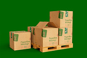 3d Stacked Delivery Boxes Mockup, a Packaging Mockup by The Rose Project (Thumbnail 1 of 2)