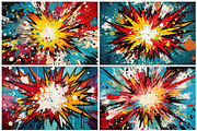 24 Pop Art Comic Backgrounds, a Background Graphic by HipFonts (Thumbnail 2 of 7)