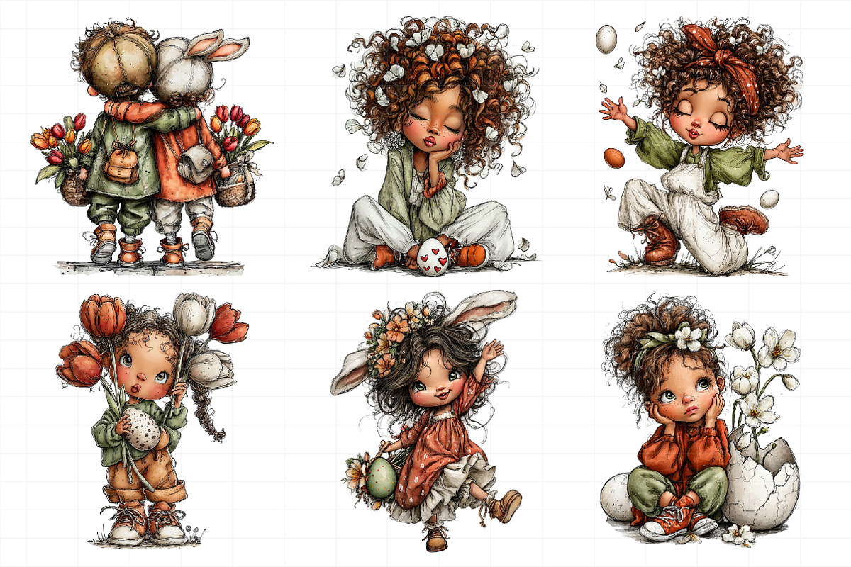 Whimsical Easter Kids Bundle, an Illustration by Daily.Designs (Photo 6 of 7)